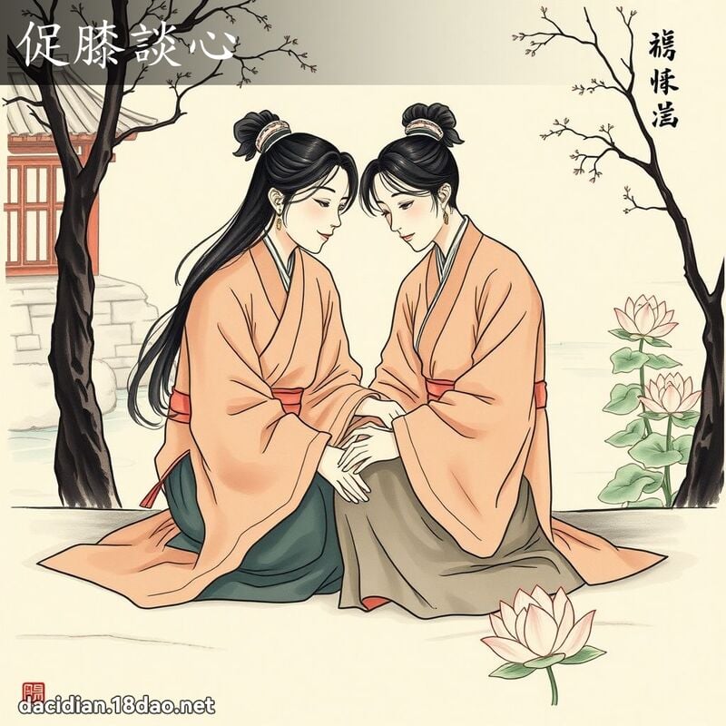 促膝谈心 配图