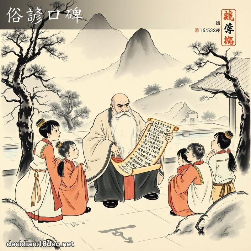 俗谚口碑 配图