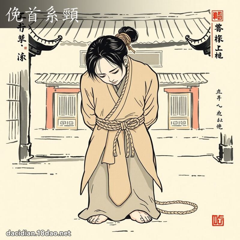 俛首系颈 配图