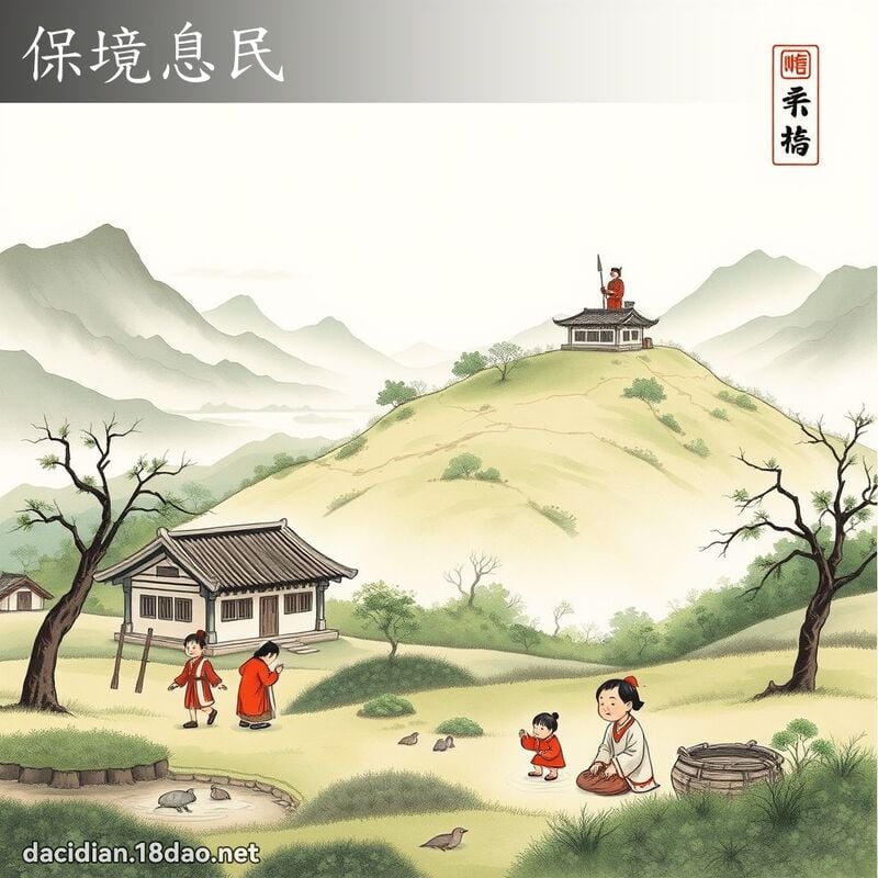 保境息民 配图