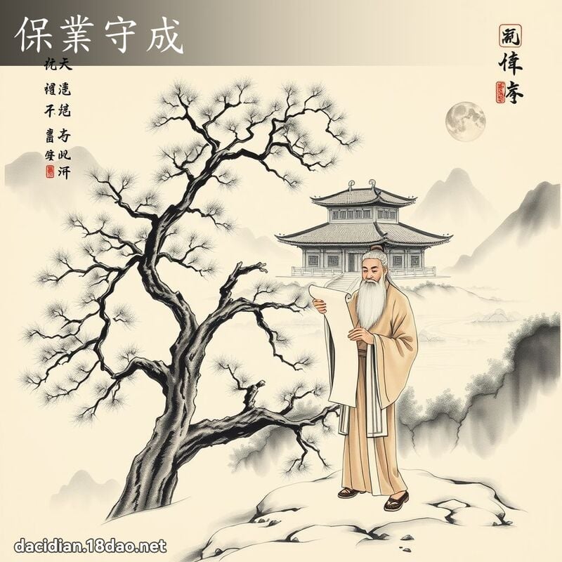 保业守成 配图