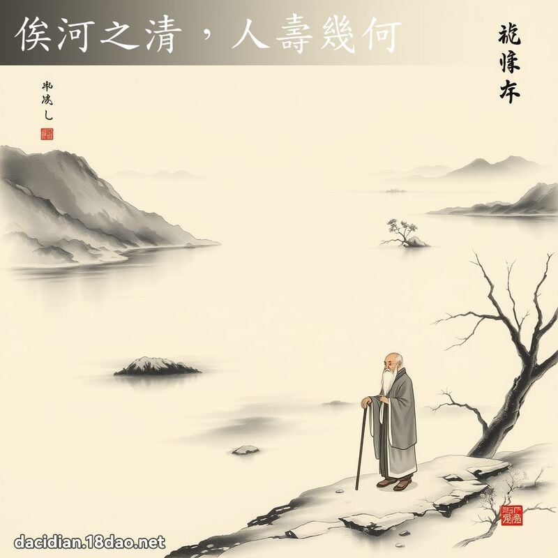 俟河之清,人寿几何 配图