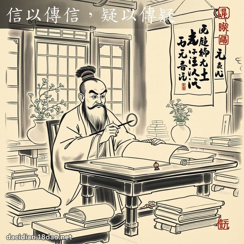 信以传信,疑以传疑 配图