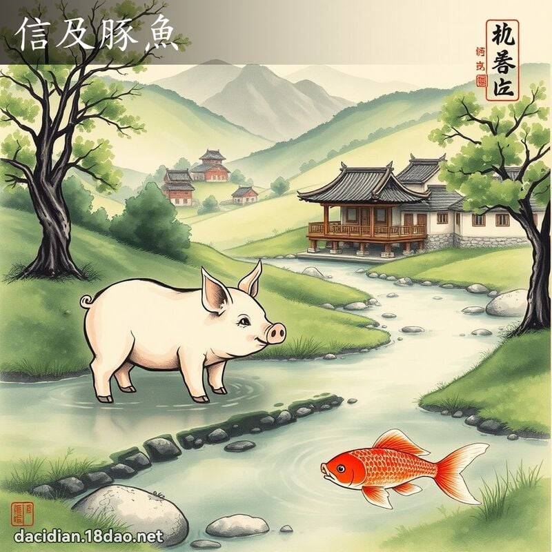 信及豚鱼 配图