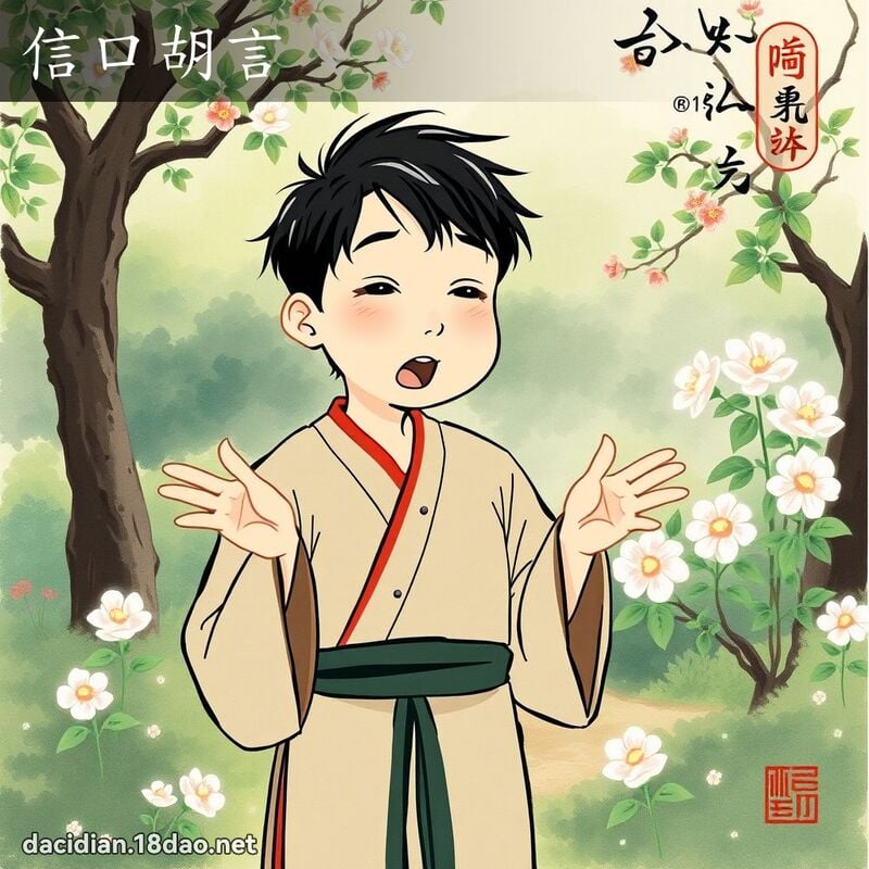 信口胡言 配图