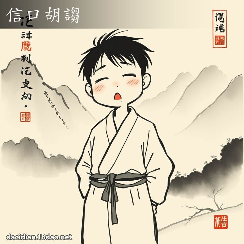 信口胡诌 配图