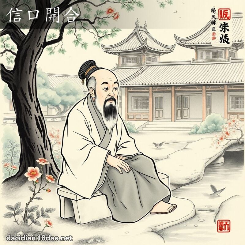 信口开合 配图