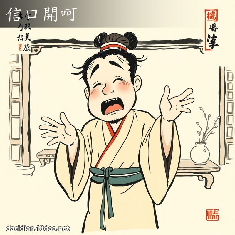 信口开呵 配图