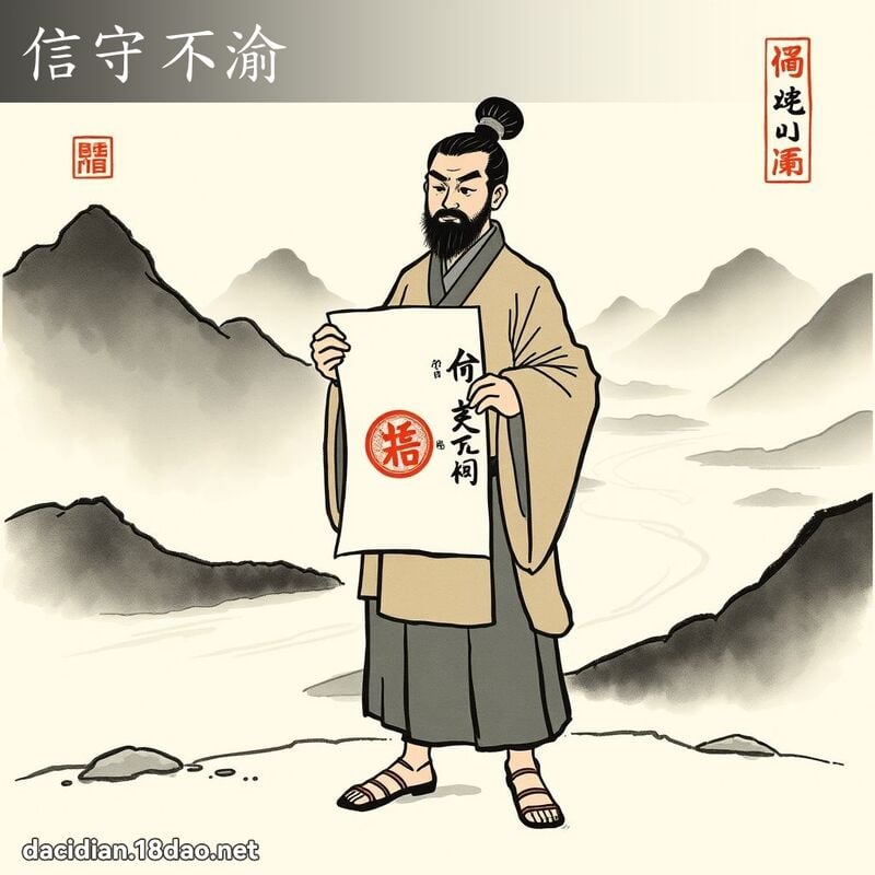 信守不渝 配图