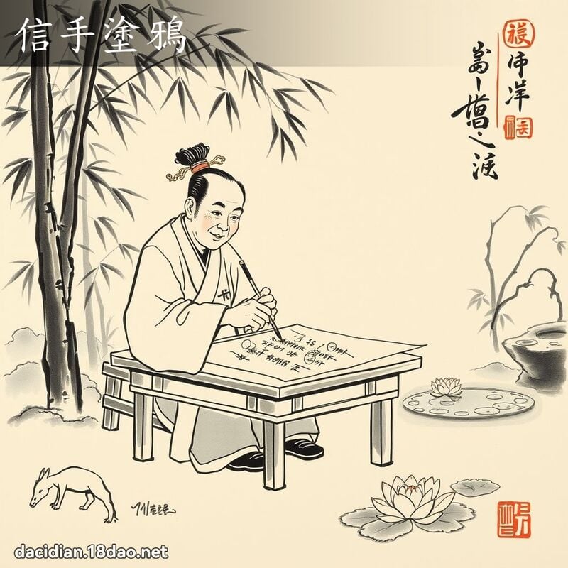 信手涂鸦 配图