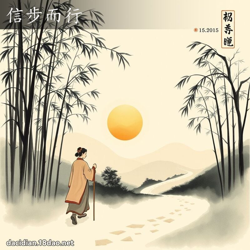信步而行 - 中华成语配图