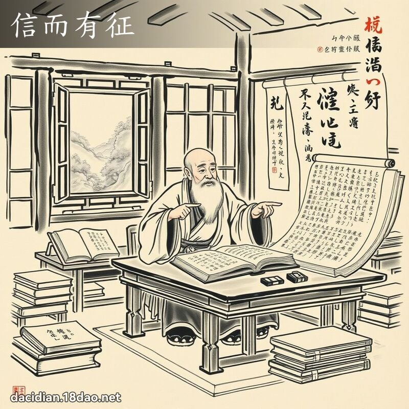 信而有征 - 中华成语配图