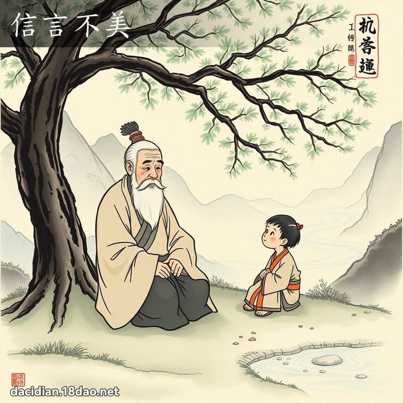 信言不美 - 中华成语配图