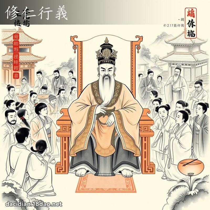 修仁行义 - 中华成语配图