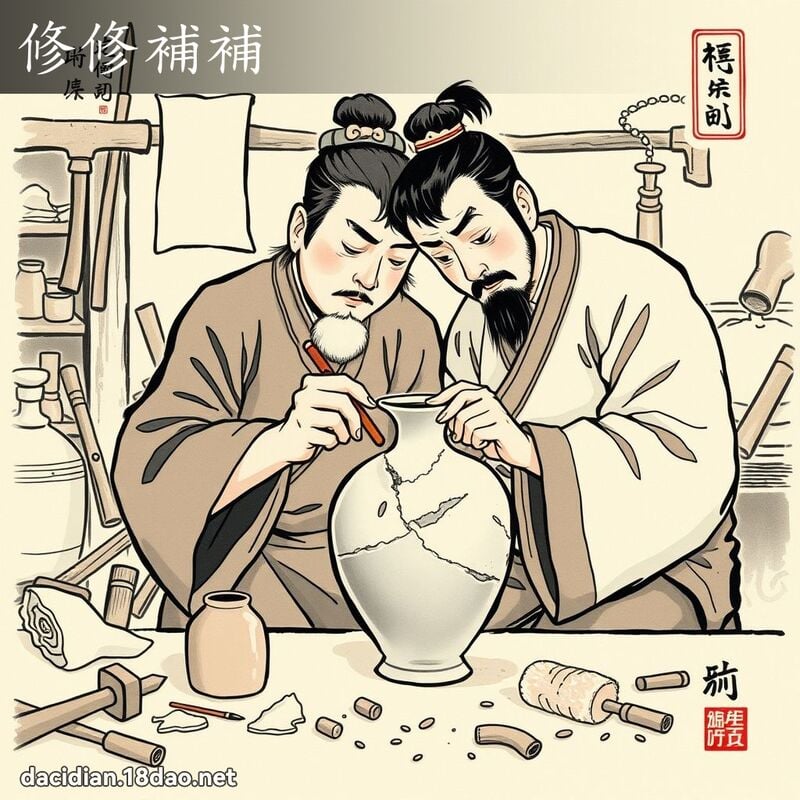修修补补 - 中华成语配图