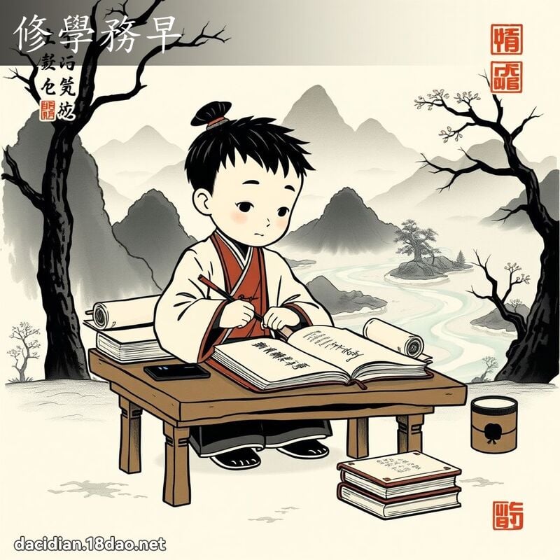 修学务早 - 中华成语配图