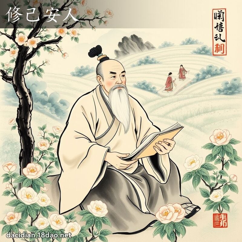 修己安人 - 中华成语配图