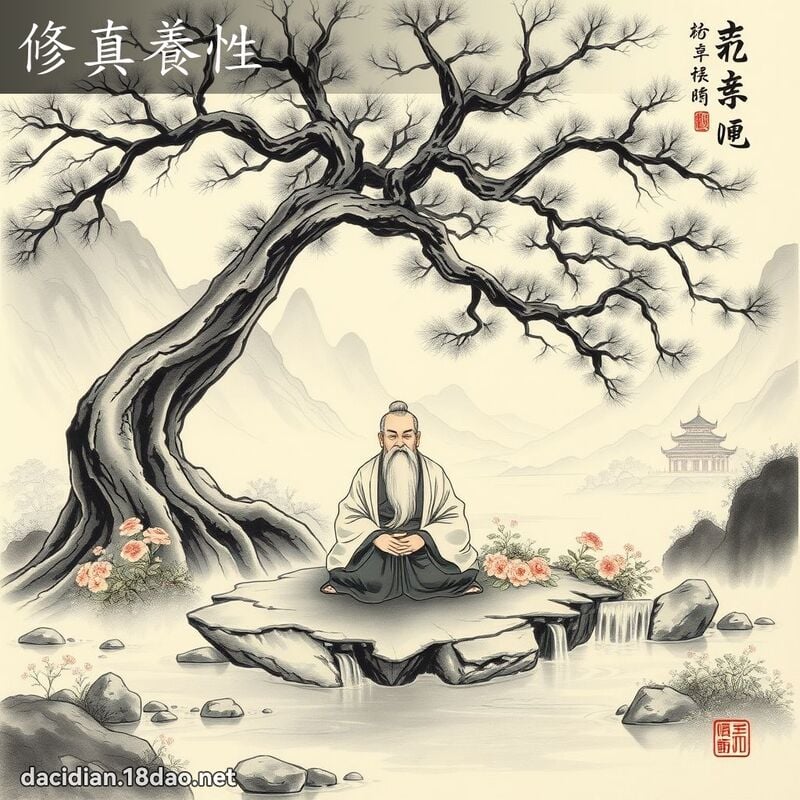 修真養性 - 中華成語配圖