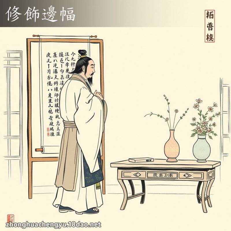修饰边幅 - 中华成语配图