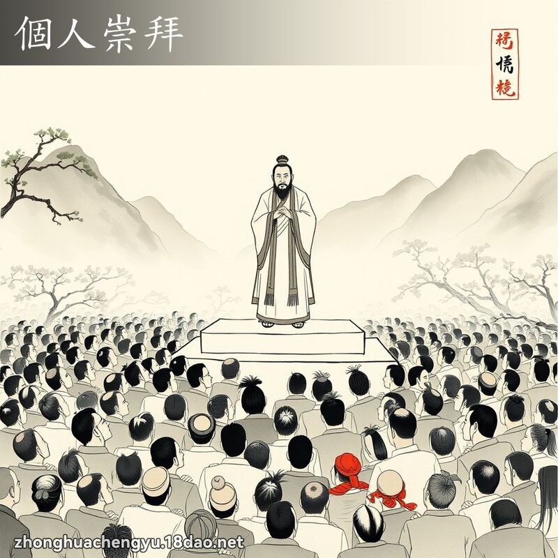 個人崇拜 - 中華成語配圖
