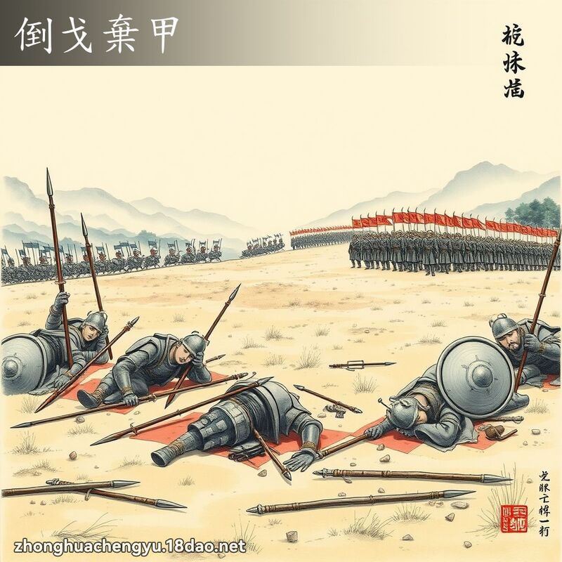 倒戈棄甲 - 中華成語配圖