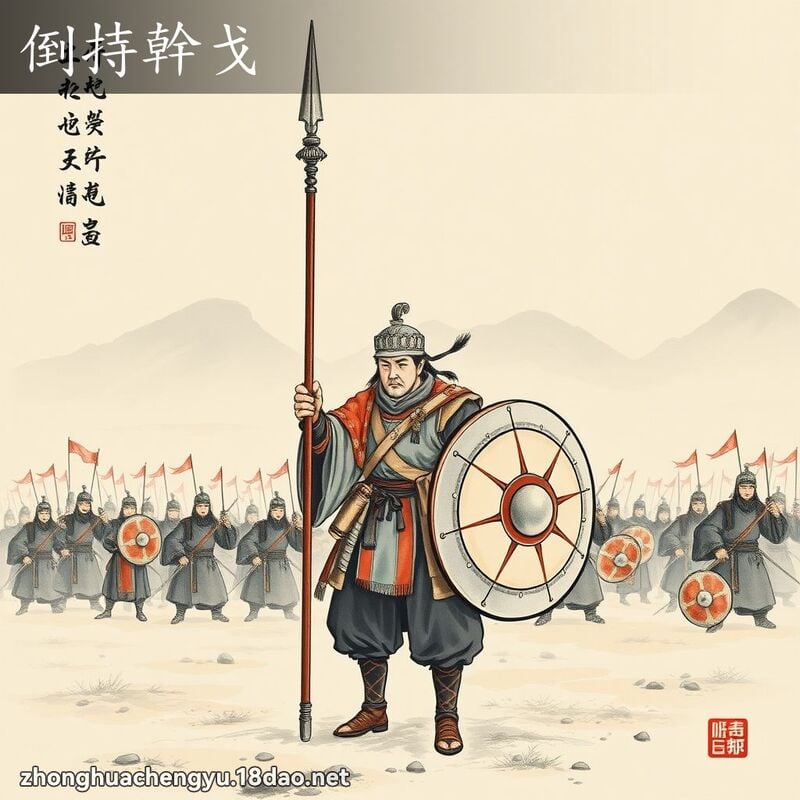 倒持幹戈 - 中華成語配圖