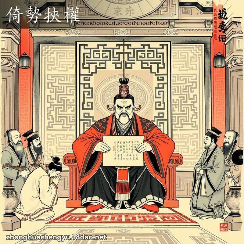 倚势挟权 - 中华成语配图