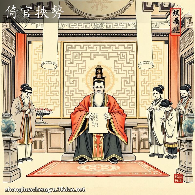 倚官挟势 - 中华成语配图