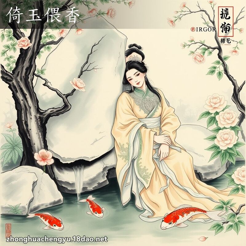 倚玉偎香 - 中华成语配图