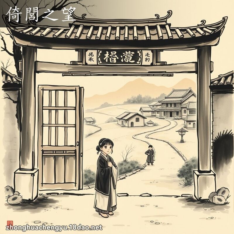 倚閭之望 - 中华成语配图