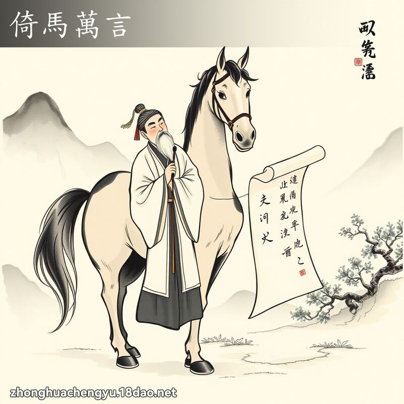 倚马万言 配图