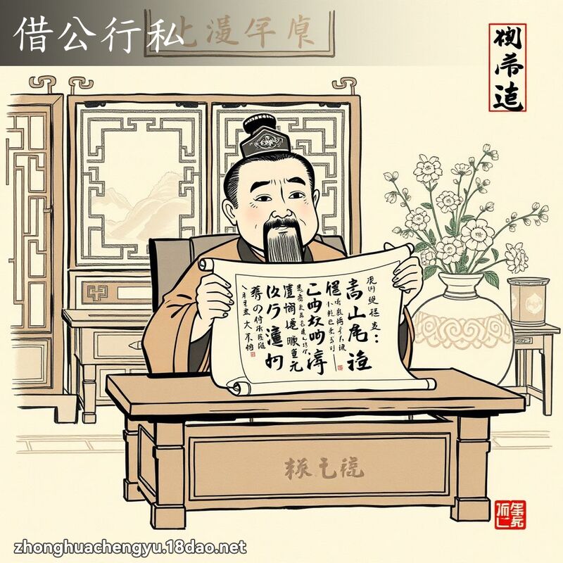 借公行私 - 中華成語配圖