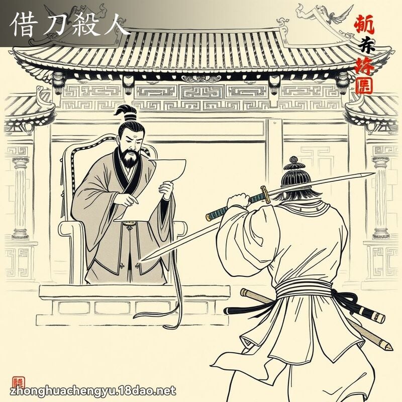 借刀杀人 - 中华成语配图