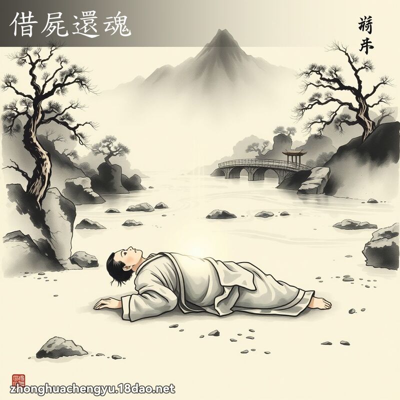 借尸还魂 - 中华成语配图
