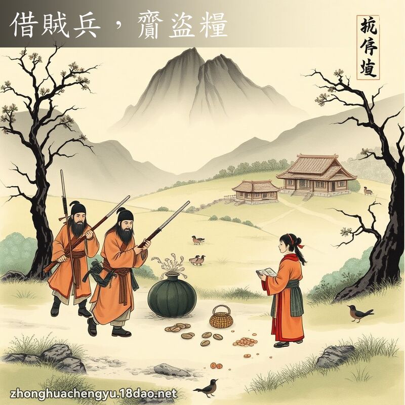 借贼兵，齎盗粮 - 中华成语配图
