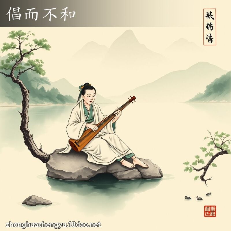 倡而不和 - 中華成語配圖