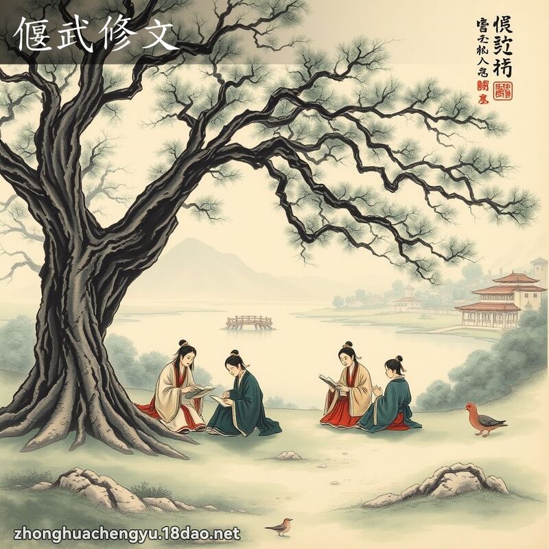 偃武修文 - 中華成語配圖