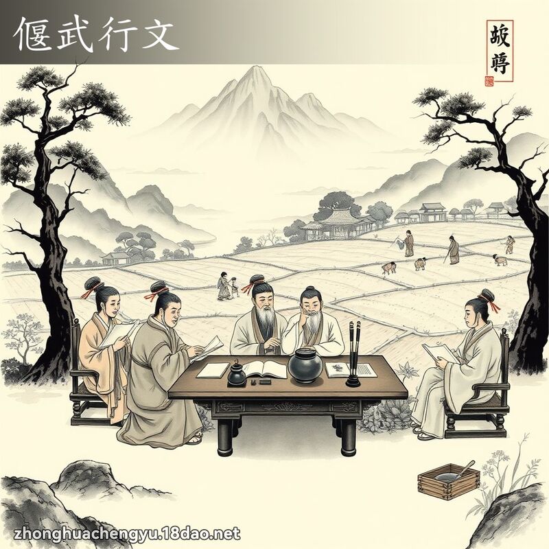 偃武行文 - 中华成语配图