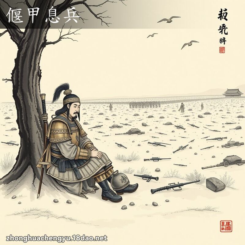 偃甲息兵 配图