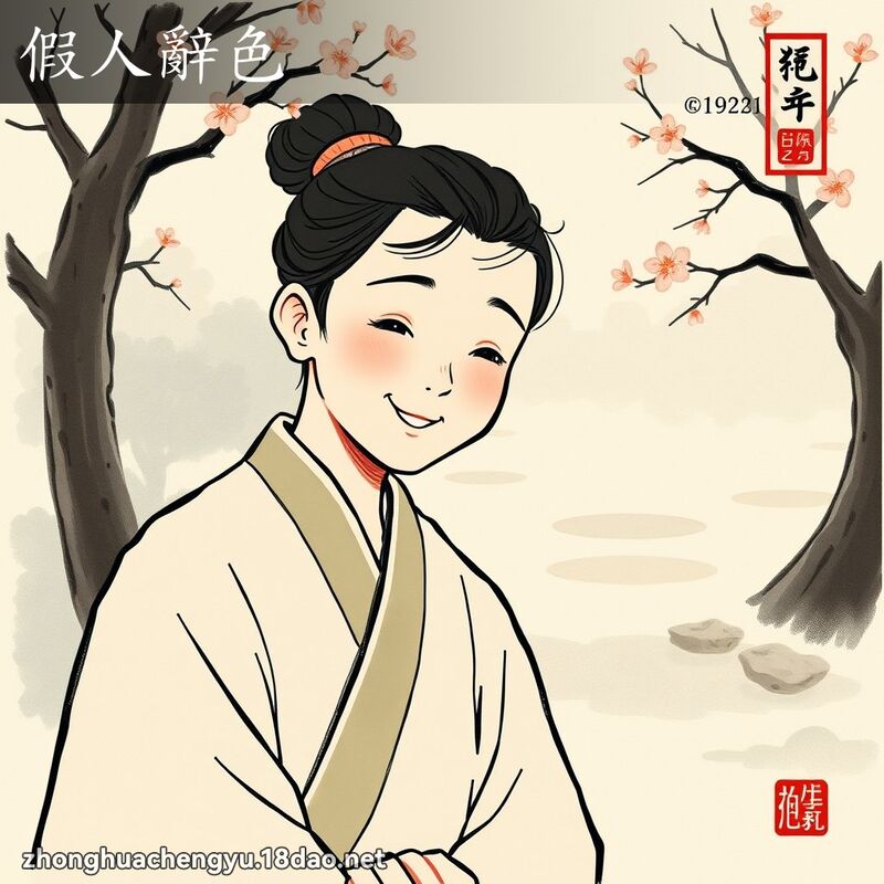 假人辭色 - 中華成語配圖