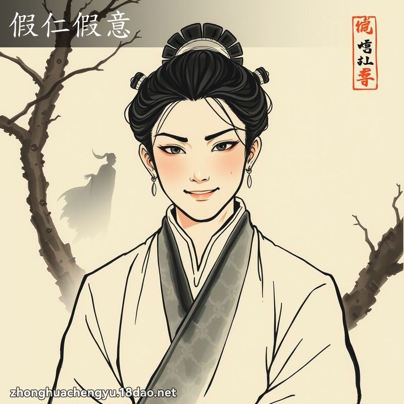 假仁假意 - 中华成语配图