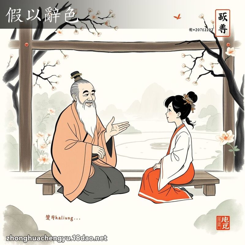 假以辞色 - 中华成语配图