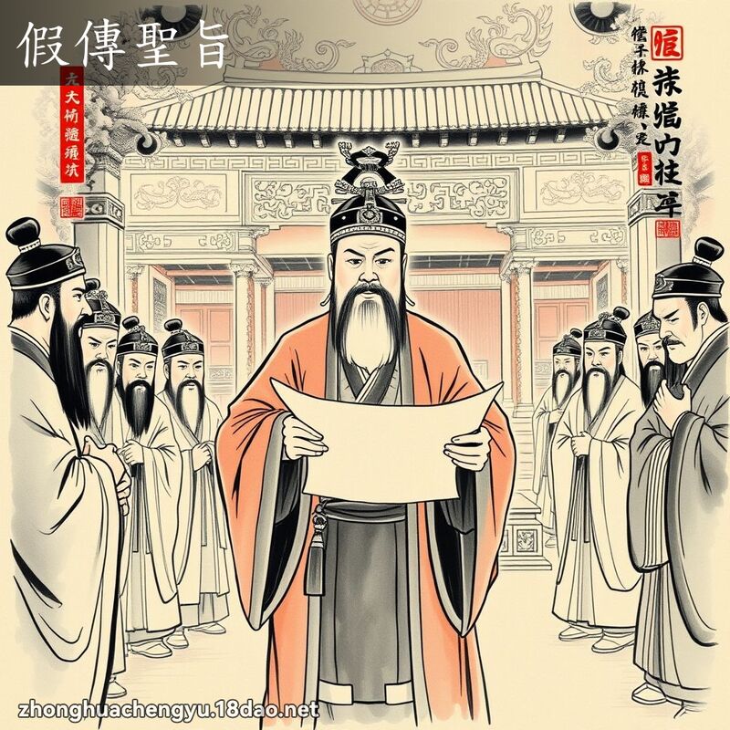 假传圣旨 - 中华成语配图