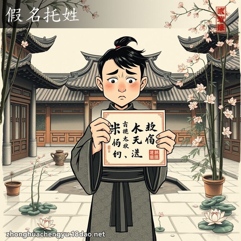 假名托姓 - 中华成语配图