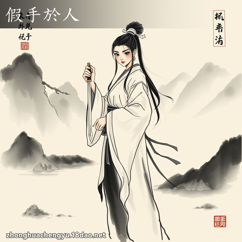 假手於人 - 中华成语配图