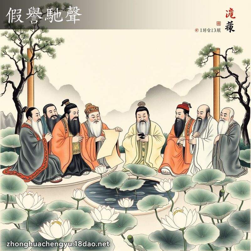 假譽馳聲 - 中華成語配圖
