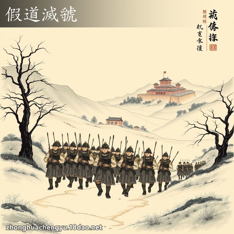 假道滅虢 - 中華成語配圖