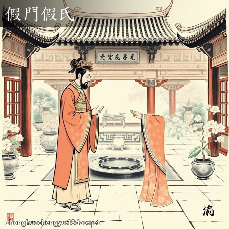 假门假氏 - 中华成语配图