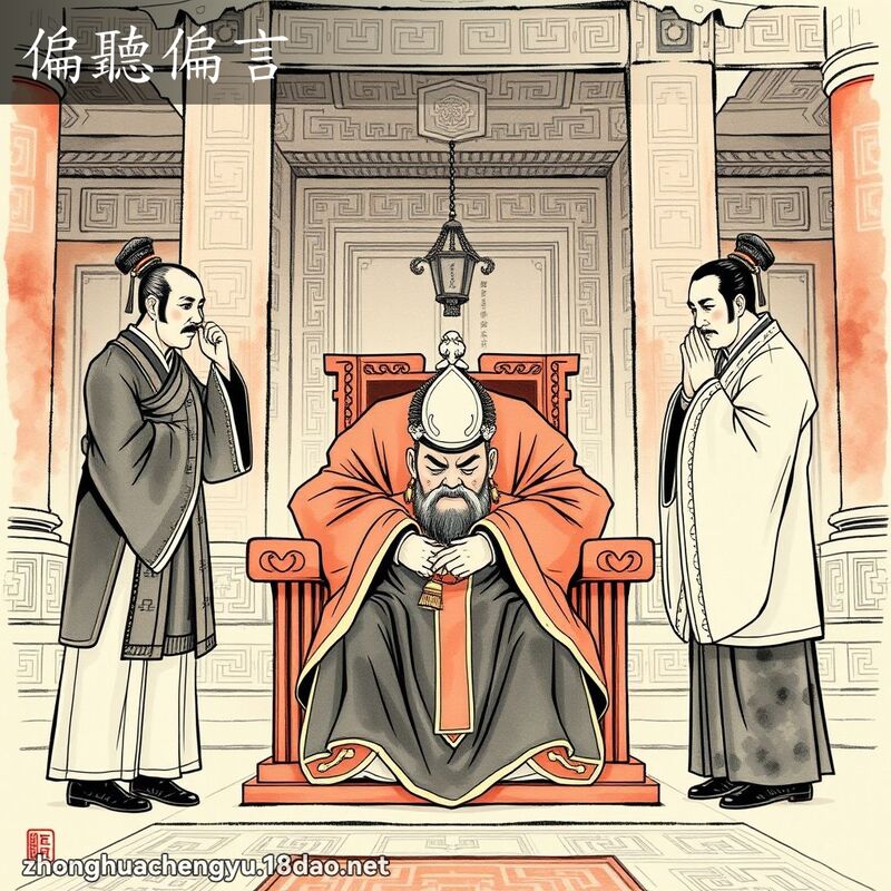 偏听偏言 - 中华成语配图