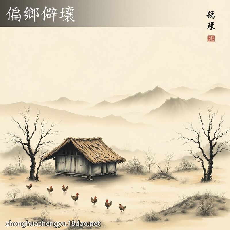 偏鄉僻壤 - 中華成語配圖